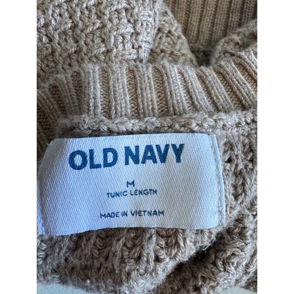 3 for $9 Old Navy Tunic Length Brown Sweater M EUC - Picture 5 of 6